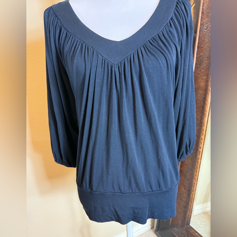 TART size, medium, midnight, black ladies blouse
